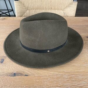 Free People Felt Hat Green - One Size
